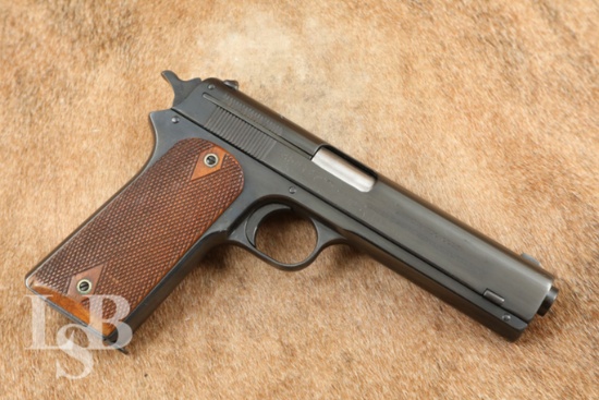 Colt Model 1905 The First .45 ACP Blue 5" Semi-Automatic Pistol, MFD 1907 C&R