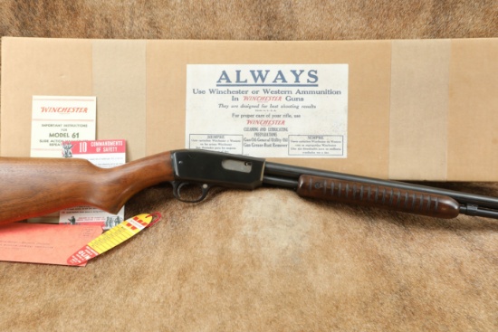 Winchester Model 61 Counter-Bore Smoothbore .22 LR Shot 24” Pump Action Rifle, 1958 C&R