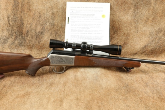 W. German Blaser R84 Left-Hand 7mm Rem Mag 24" Rifle w/ Leupold VARI-X IIc Scope, Engraved & Sling