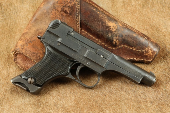 Late War WWII Japanese Chuo Kogyo Kokubunji Type 94 8mm Nambu Military Semi-Auto Pistol, 1944 C&R