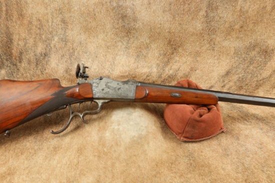 Antique Imman Meffert Schuetzen 8.15x46R German Martini Falling Block Rifle Engraved & Set Trigger