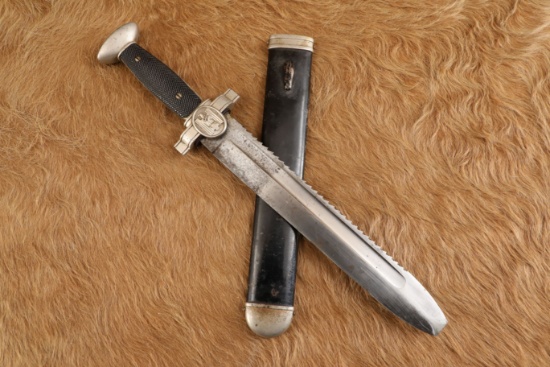 German WW2 Deutsche Rotes Kreuz DRK Red Cross EM Hewer Dagger & Sheath