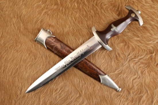 German WW2 F. Herder Early Pre-RZM SA Dress Dagger & Anodized Sheath