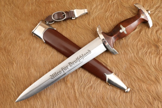 German WW2 Carl Eickhorn RZM M7/66 1941 SA Dress Dagger & Sheath W/ Hanger