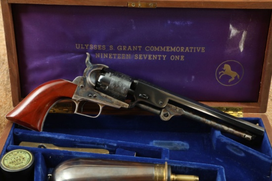 Cased Colt 1851 Navy Ulysses S. Grant Commemorative .36 Percussion Revolver & Accessories, 1971