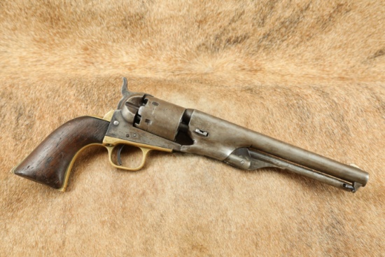Martially Marked Colt Model 1861 Navy .36 Caliber Percussion Cap & Ball Revolver, 1893 Antique