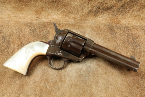 Colt First Generation Single Action Army 4 ¾” Gen 1 SAA Revolver .41 Colt w/ Pearl Antique 1898