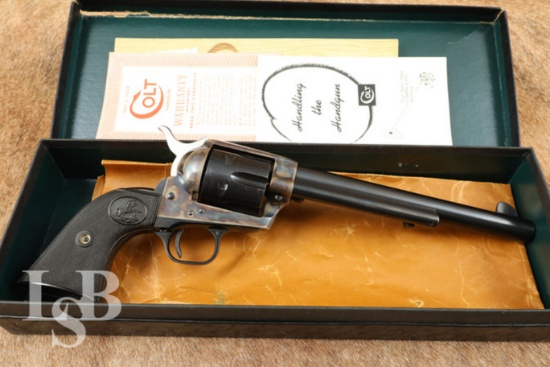 Colt 2nd Generation Single Action Army SAA 7 1/2" .45 Revolver & Box, 1958 C&R