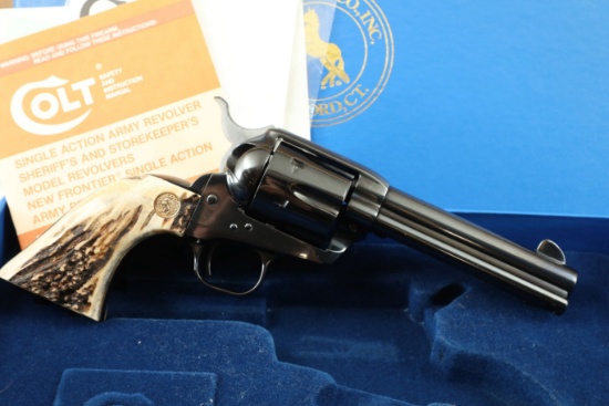 Colt Custom Shop 3rd Gen Single Action Army SAA Full Royal Blue 4 3/4" .45 Revolver & Box, 1992