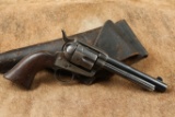 Colt Model 1873 Artillery Single Action Army SAA .45 Revolver & Holster, Custer Range, 1874 Antique