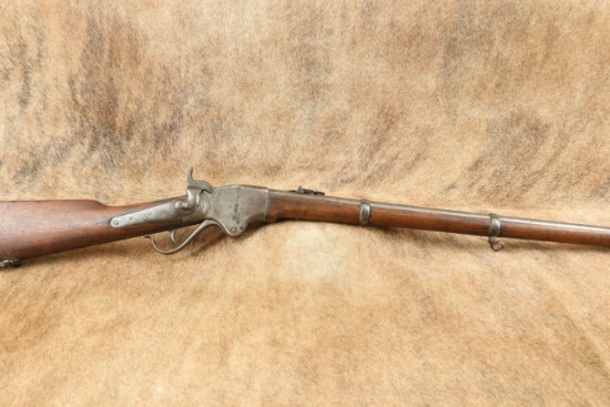 Spencer Repeating Rifle Model 1865 30" .56-50 Springfield Rimfire Lever Action, 1860s Antique