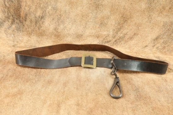 CANFIELD COLLECTION US Army Indian Wars Cavalry "E.A. CROSSMAN" Marked Leather Carbine Sling