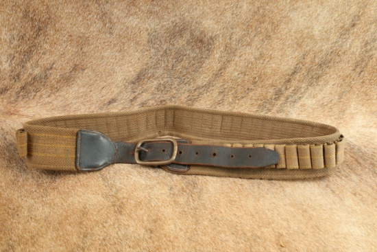 CANFIELD COLLECTION US Army Indian Wars .45-70 Trapdoor Springfield M-1876 Canvas Prairie Belt