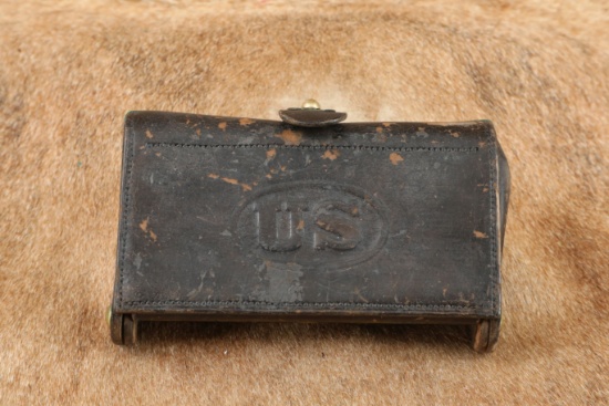 CANFIELD COLLECTION US Army Trapdoor Springfield Anson Mills McKeever Cartridge Box, Nipple Wrench
