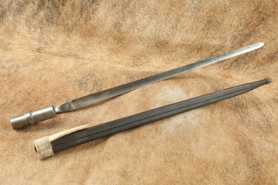 CANFIELD COLLECTION US Union Army Civil War Springfield M-1855 Socket Bayonet & British Sheath
