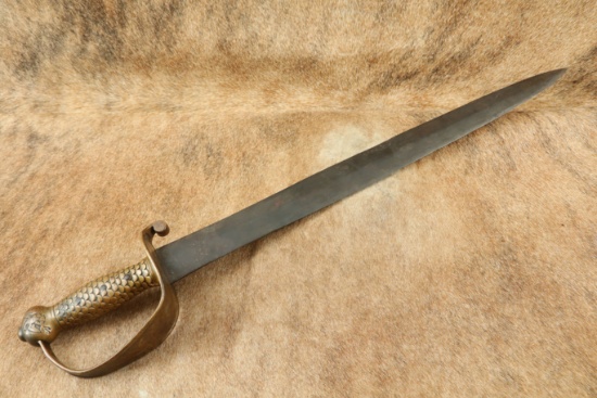 Ames Model 1841 U.S. Naval Cutlass, 26” Mexican War Dated 1846 Sword