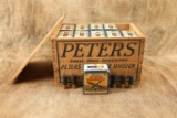 CANFIELD COLLECTION US Army WW2 Peters 12 GA. 00 Buckshot 500x Shells Wood Cartridge Crate