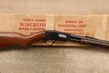 Winchester Model 61 .22 S L Lr 24" Pump Action Rimfire Rifle & Matching Box, 1963 C&r