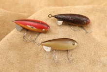 Winchester Plug Baits No. 9205 Crackle Back, No. 9202 Green Silver, No. 9206 Rainbow