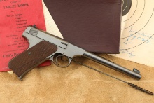 Boxed Colt Woodsman 1st Series Target Model .22 Long Rifle Lr Semi-automatic Pistol, 1935 C&r