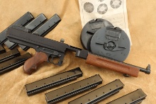 Auto-ordnance Thompson 1927-a1 .45 Acp 10.5" Semi-auto Pistol With 2 Drums And 10 Sticks