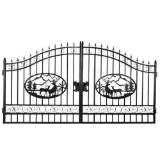 GREATBEAR - 14' IRON GATE WITH DEER ARTWORK
