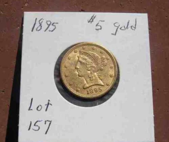 1895 $5 Liberty Gold Piece obverse