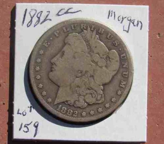 1882-CC Morgan silver dollar obverse
