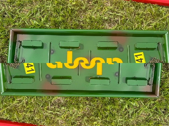 Jeep tailgate sign