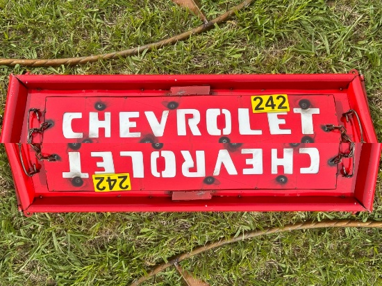 Chevy tailgate sign
