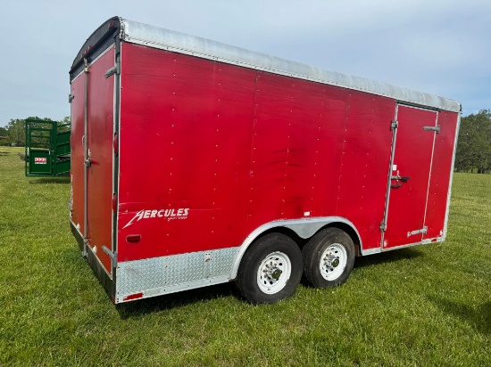 Hercules enclosed bumper pull trailer