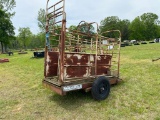 Bumper pull livestock chute