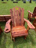 Wooden rocking chair