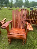 Wooden rocking chair