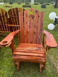 Wooden rocking chair