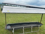 Tin covered feed trough