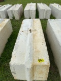 Heavy duty concrete barrier 6ftx2ftx3ft