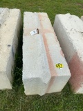 Heavy duty concrete barrier 6ftx2ftx3ft