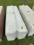 Heavy duty concrete barrier 6ftx2ftx3ft