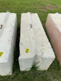 Heavy duty concrete barrier 6ftx2ftx3ft