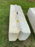 Heavy duty concrete barrier 6ftx2ftx3ft