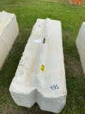 Heavy duty concrete barrier 6ftx2ftx3ft