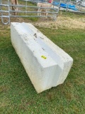 Heavy duty concrete barrier 6ftx2ftx3ft