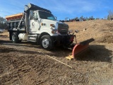 2008 STERLING DUMP TRUCK WITH PLOW/SPREADER