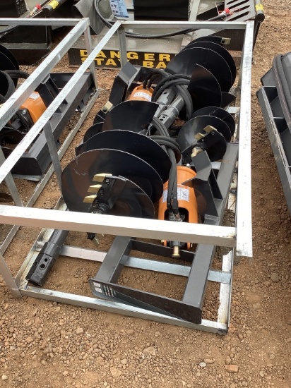 NEW WOLVERINE SKIDSTEER AUGER W/ 2 BITS