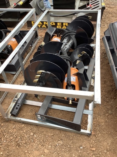 NEW WOLVERINE SKIDSTEER AUGER W/ 2 BITS