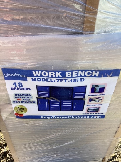 NEW WORK BENCH 18 DRAWER