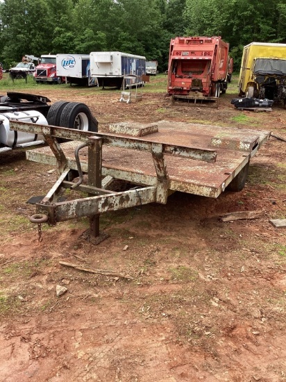 HOMEMADE DUAL AXLE TRAILER