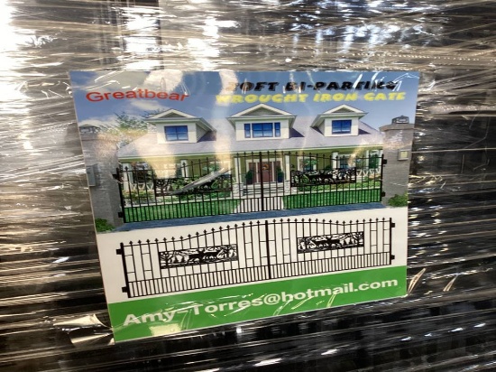 NEW 20FT BI-PARTING WROUGHT IRON GATE