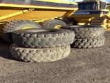 SET OF (4) CAT 730 TIRE